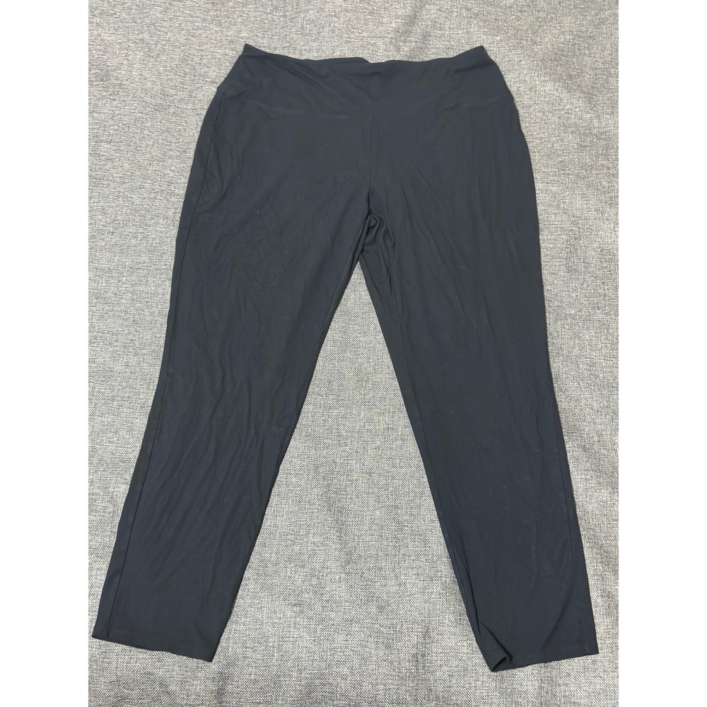 J.Jill Womens 2X Pants Wearever Slim Leg Stretch Black Rayon Spandex
